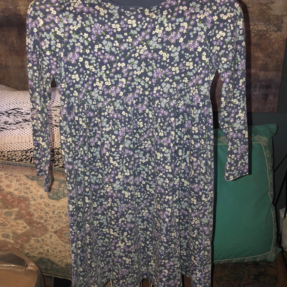 Floral long sleeve LandsEnd dress!
